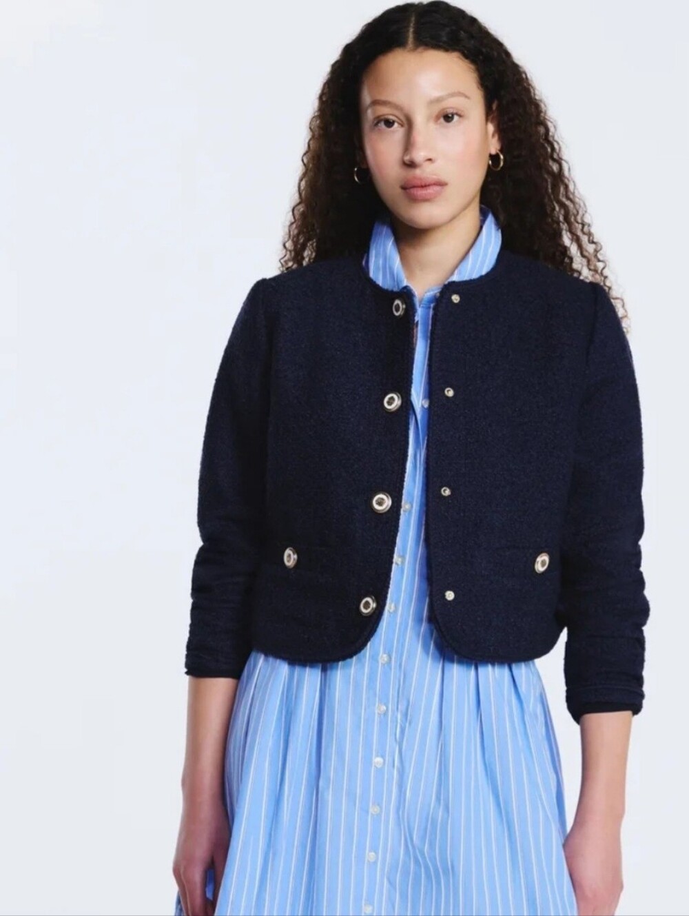 NWT Free Assembly Single Breasted Blazer, Snap Pockets, Snap Front Close